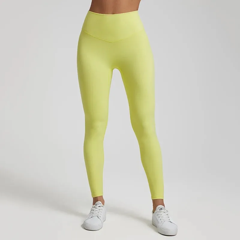 068 Push Up Butt High Waist Nude Leggings