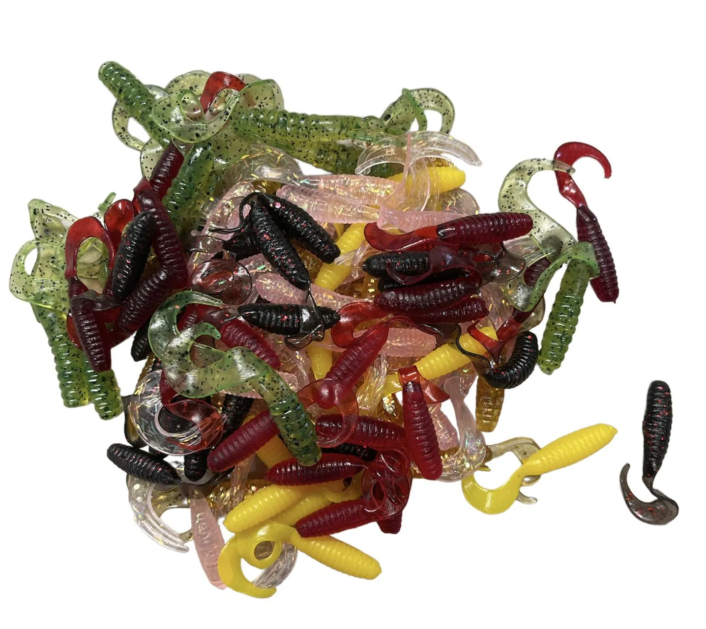 100pcs of Multi Colours Single Tail 3cm 1.5" (Random Colours)