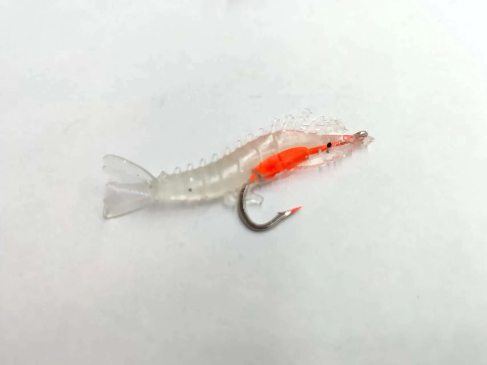 12pcs  Small Shrimp Fishing Lure with hooks 65mm 3g Luminous