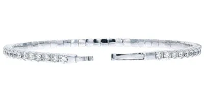 14K Flexible Diamond Bangle<p><strong>More Colors Available</p></strong>