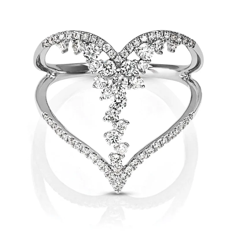 14kt Gold 1/20 ct tw Ring F VS Diamonds