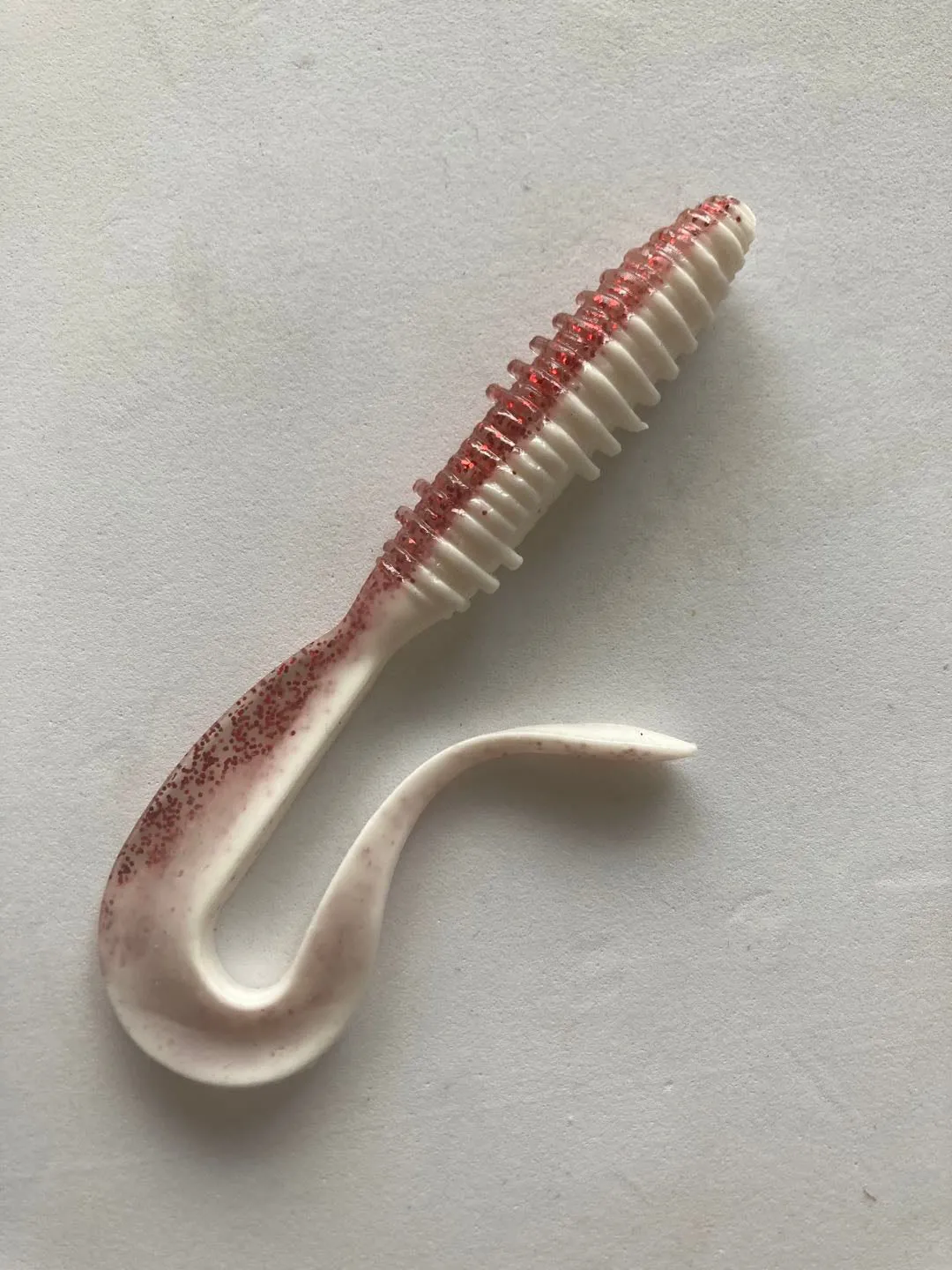 15pcs (3pks) Long Curl Tail Soft Plastic Lure Freshwater and Saltwater 10cm 4.6g 5 colors