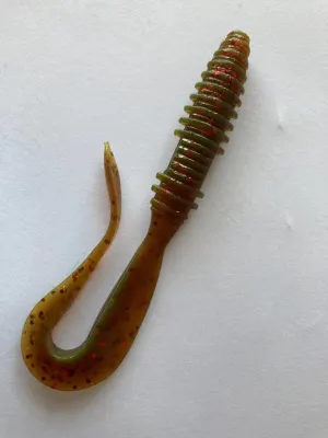 15pcs (3pks) Long Curl Tail Soft Plastic Lure Freshwater and Saltwater 10cm 4.6g 5 colors