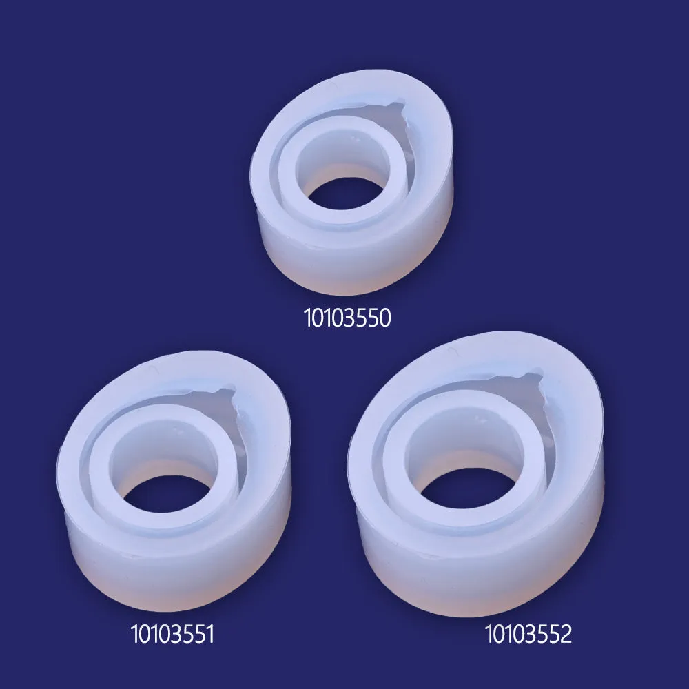1pcs Clear silicone Ring Mold 16.6mm Resin ring mold - Flexible silicone mold for bubble resin ring