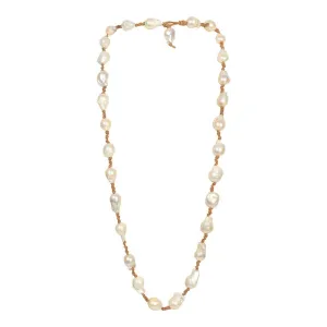 399-01-22 | BOHEMIAN KNOTTY (WHITE ON TAN) 42"
