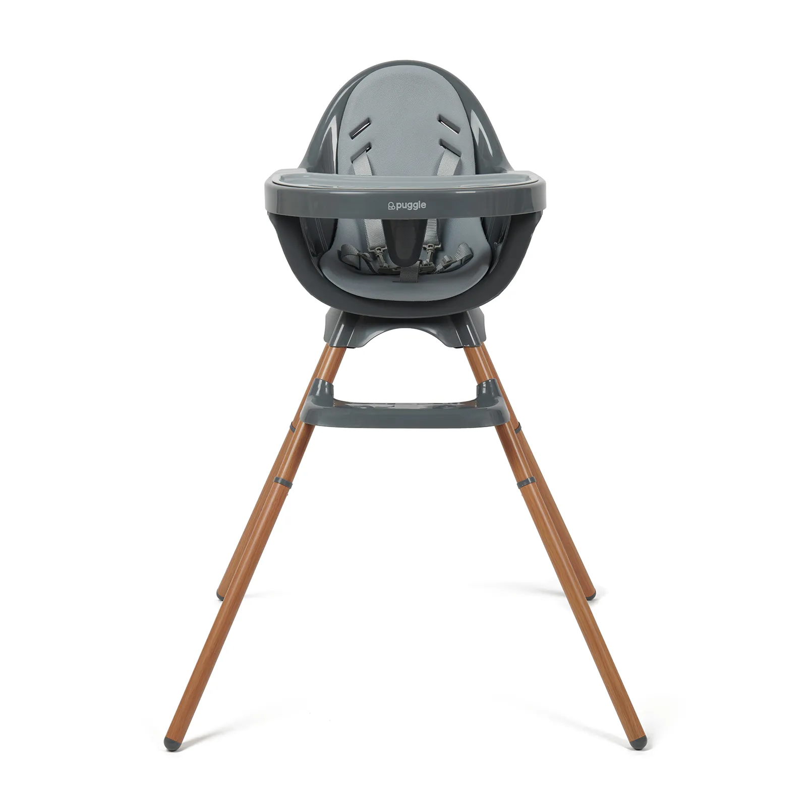 5-in-1 Grow-with-me Baby High Chair | 5-Point Harness | Booster Seat | Low Chair | Graphite Grey | 6m - 5 Years