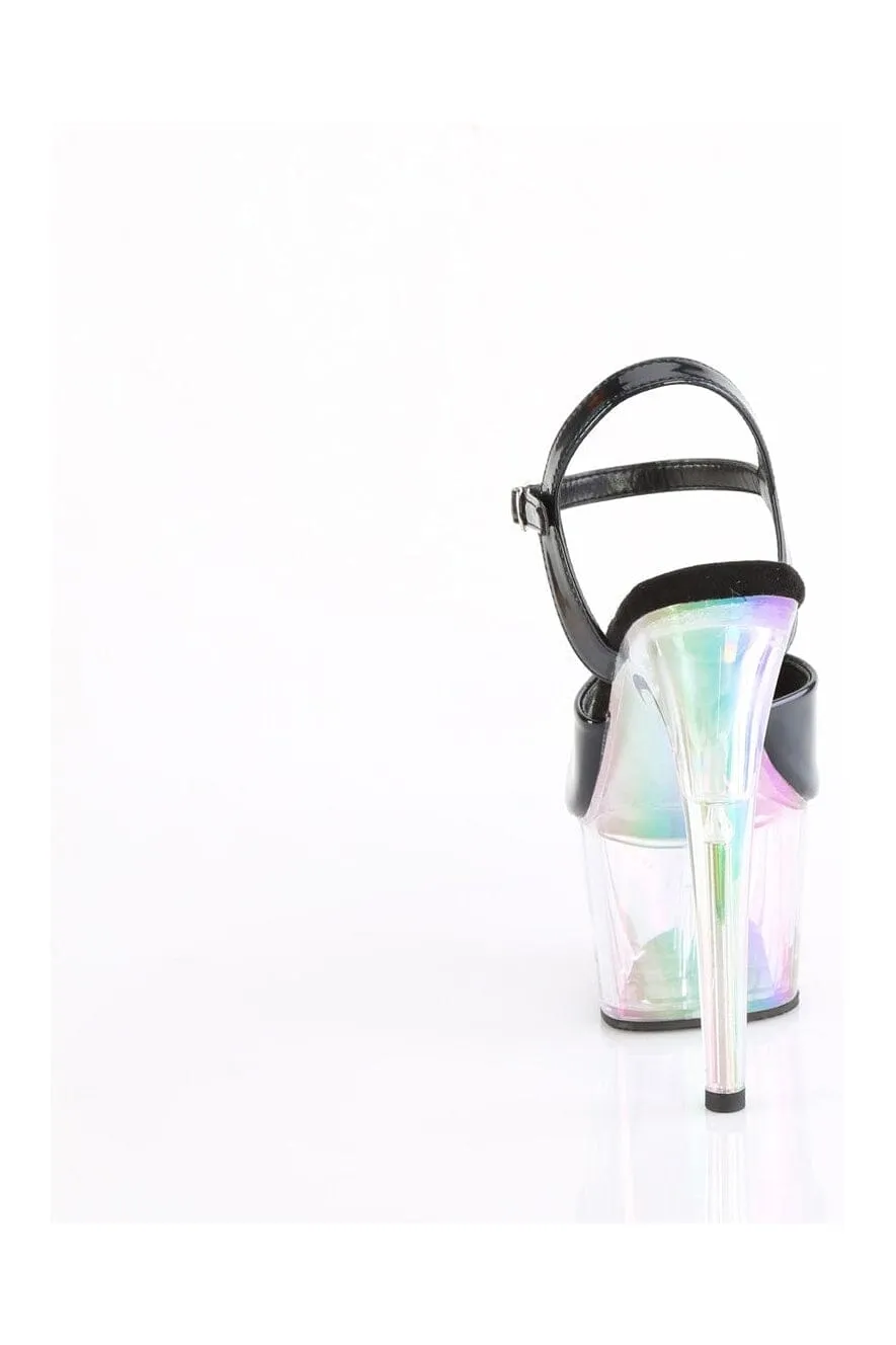 ADORE-709HT Black Hologram Sandal
