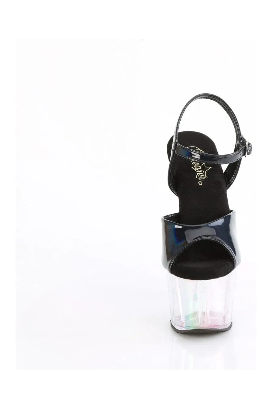 ADORE-709HT Black Hologram Sandal