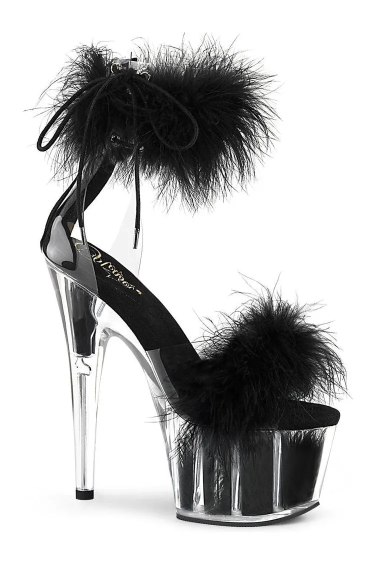 ADORE-724F Exotic Sandal | Clear Vinyl