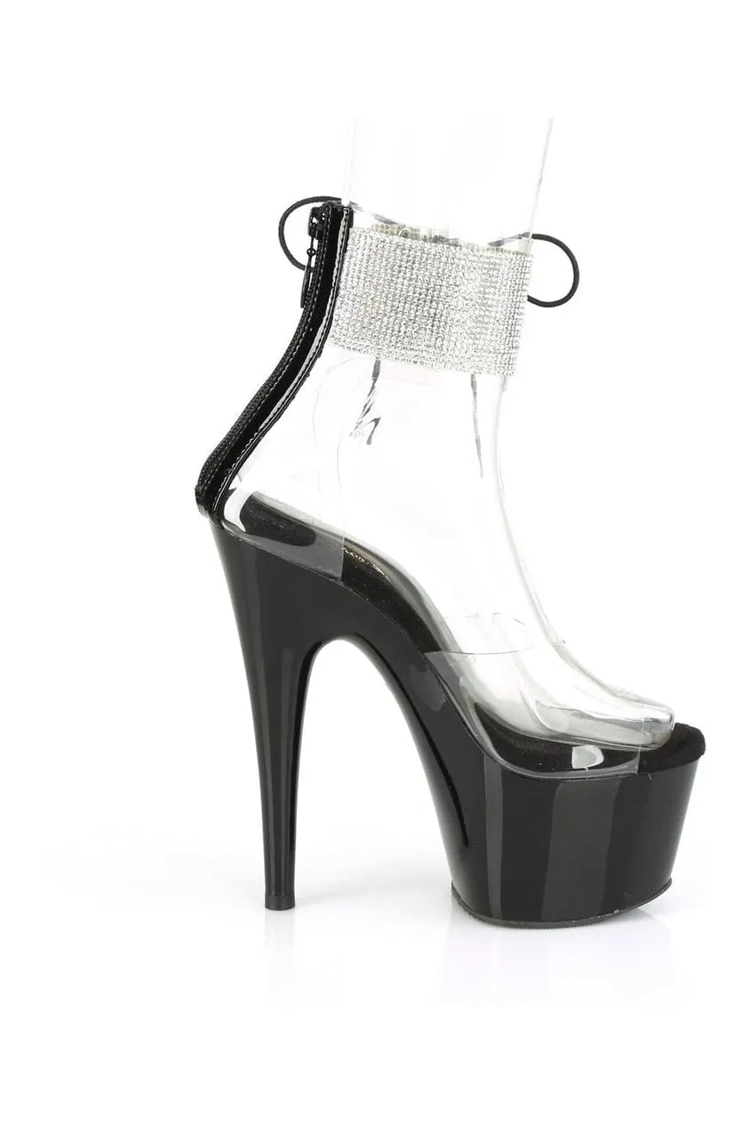 ADORE-724RS Exotic Sandal | Clear Vinyl