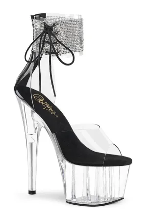 ADORE-724RS Exotic Sandal | Clear Vinyl