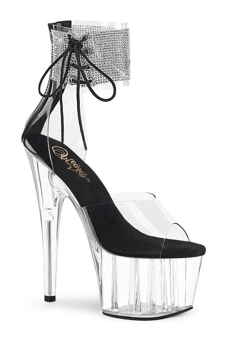 ADORE-724RS Exotic Sandal | Clear Vinyl