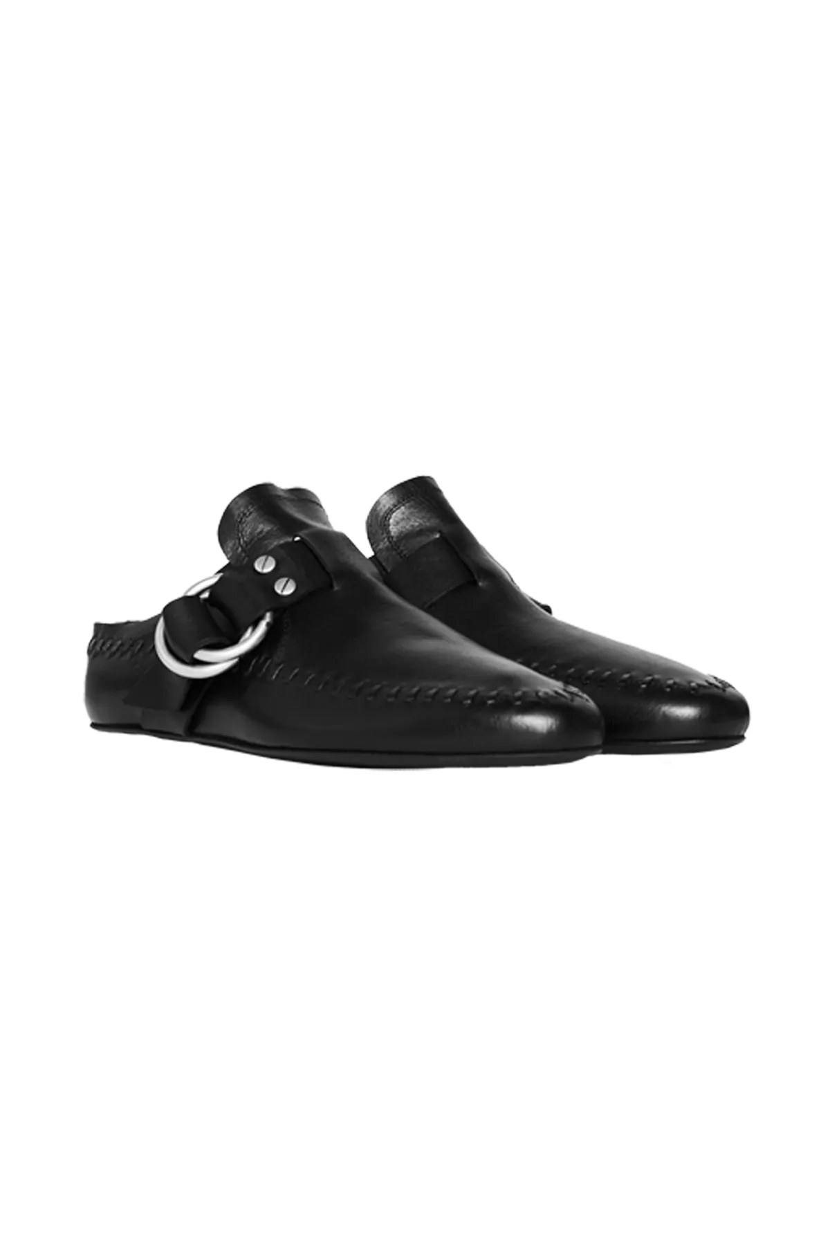 Ann Demeulemeester Ande Soft Shade Rounded Toe Loafers - Womens Black