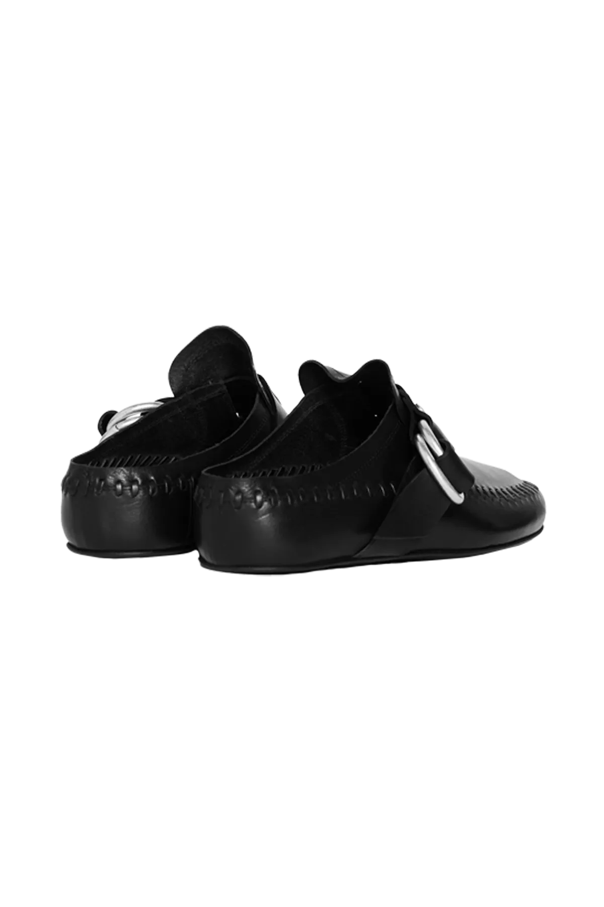 Ann Demeulemeester Ande Soft Shade Rounded Toe Loafers - Womens Black