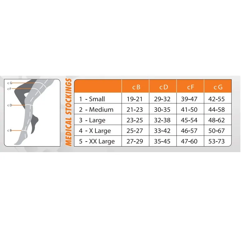 Anti-Embolism Compression Stockings - Thigh High Tights