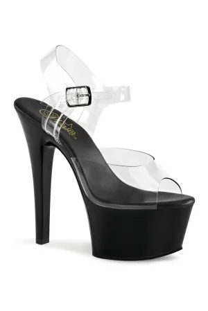 ASPIRE-608 Platform Sandal  | Black Vinyl