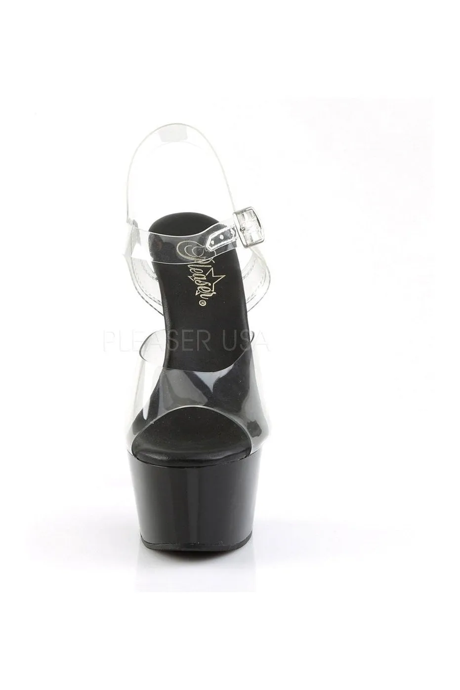 ASPIRE-608 Platform Sandal  | Black Vinyl
