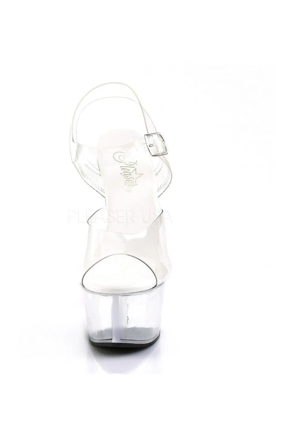 ASPIRE-608 Platform Sandal  | Clear Vinyl