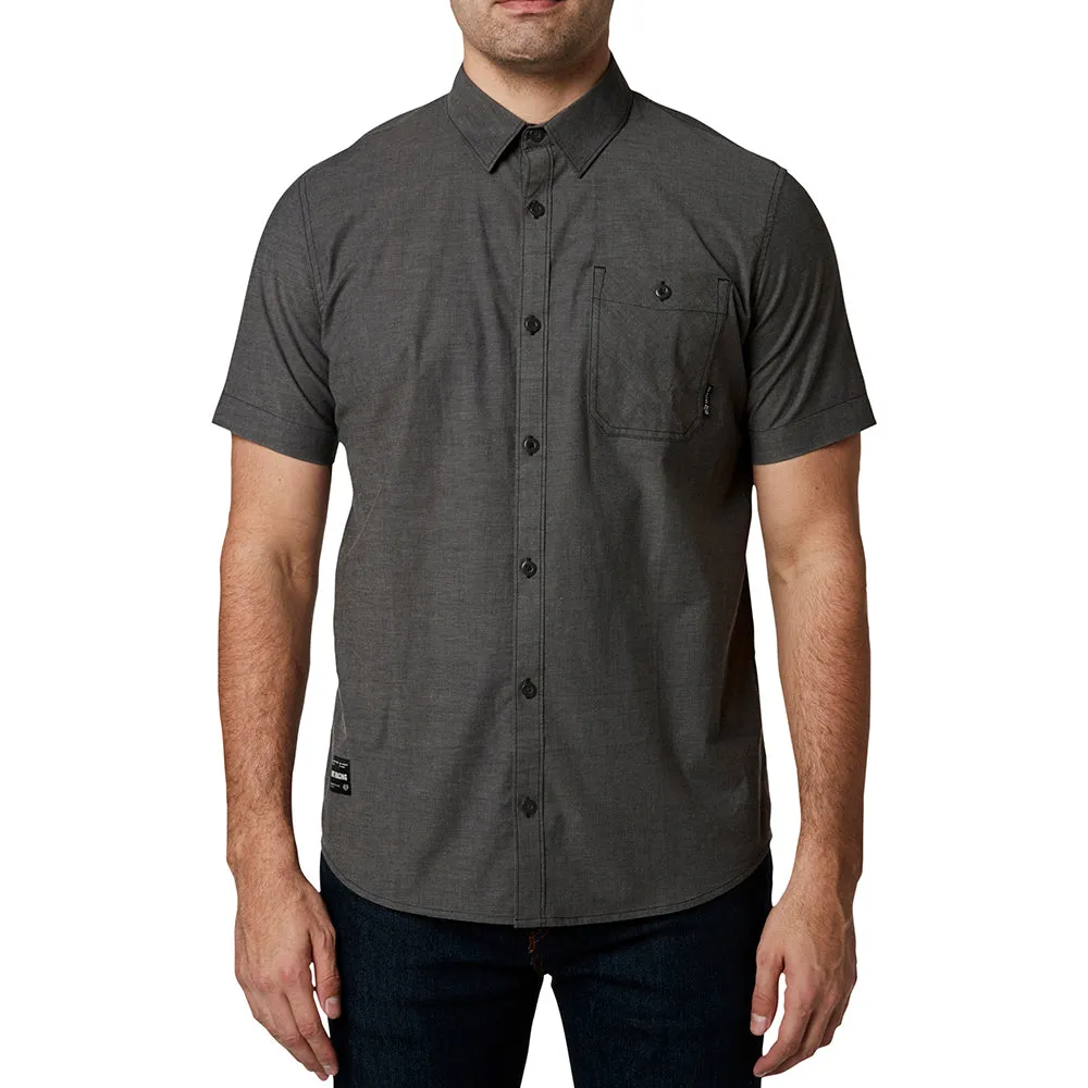Baja Ss Woven Shirt - Heather Black
