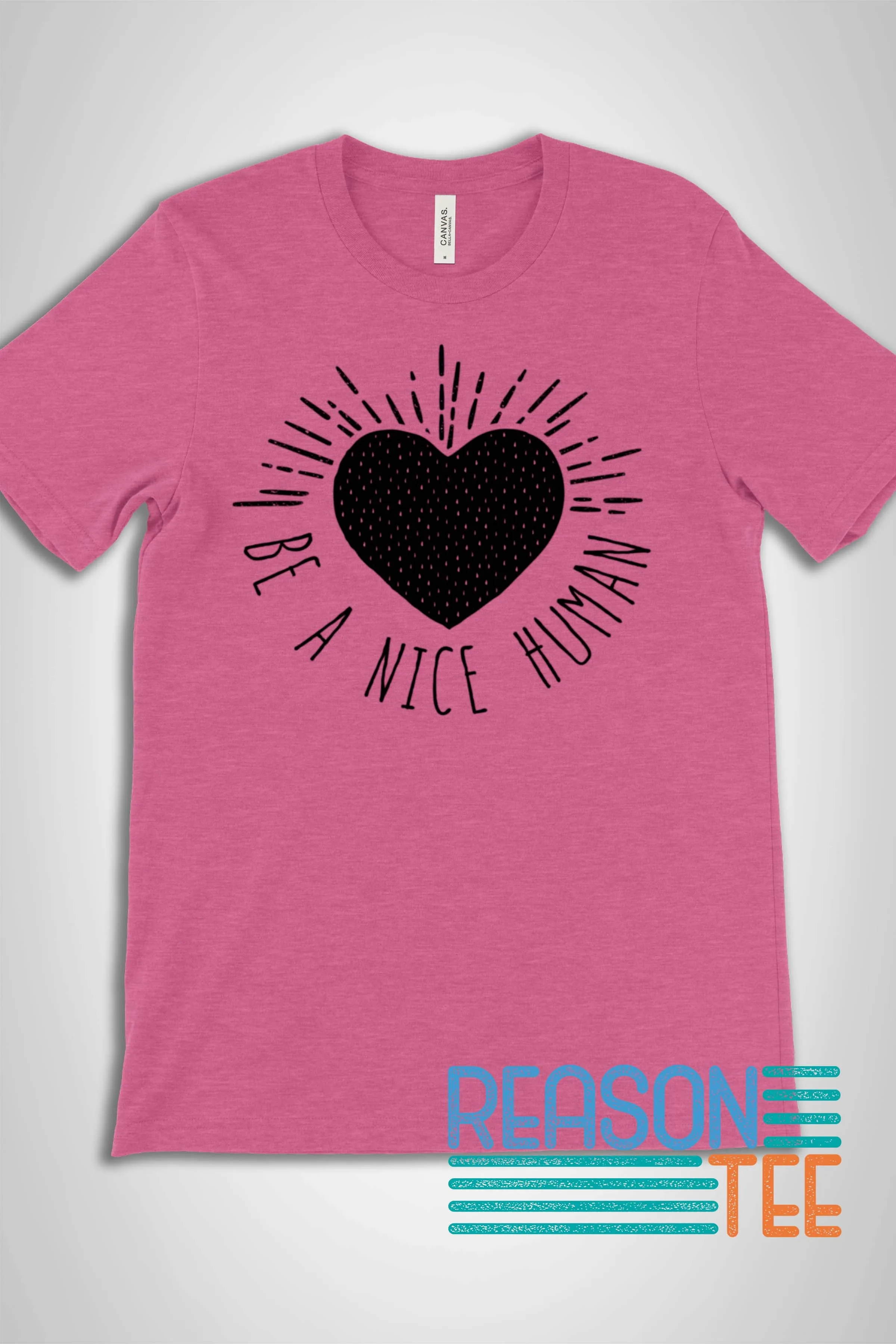 Be A Nice Human Heart T-shirt