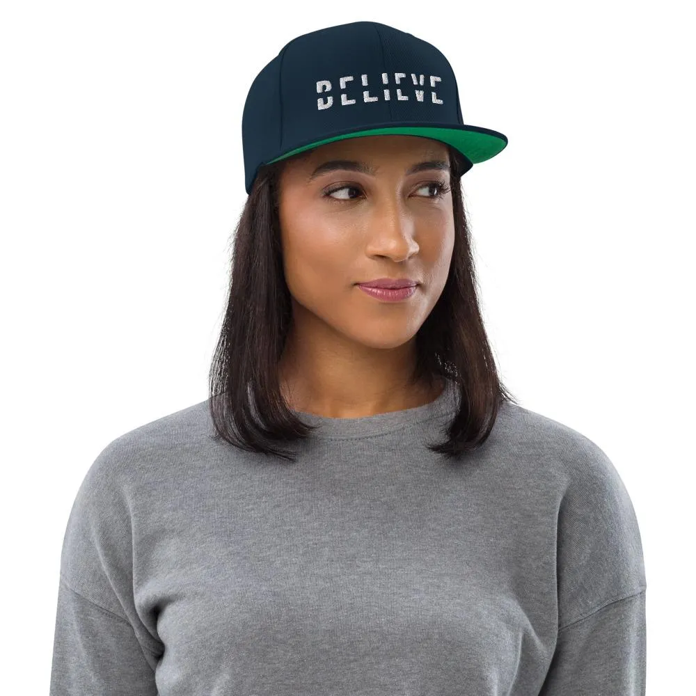 BELIEVE Snapback Hat