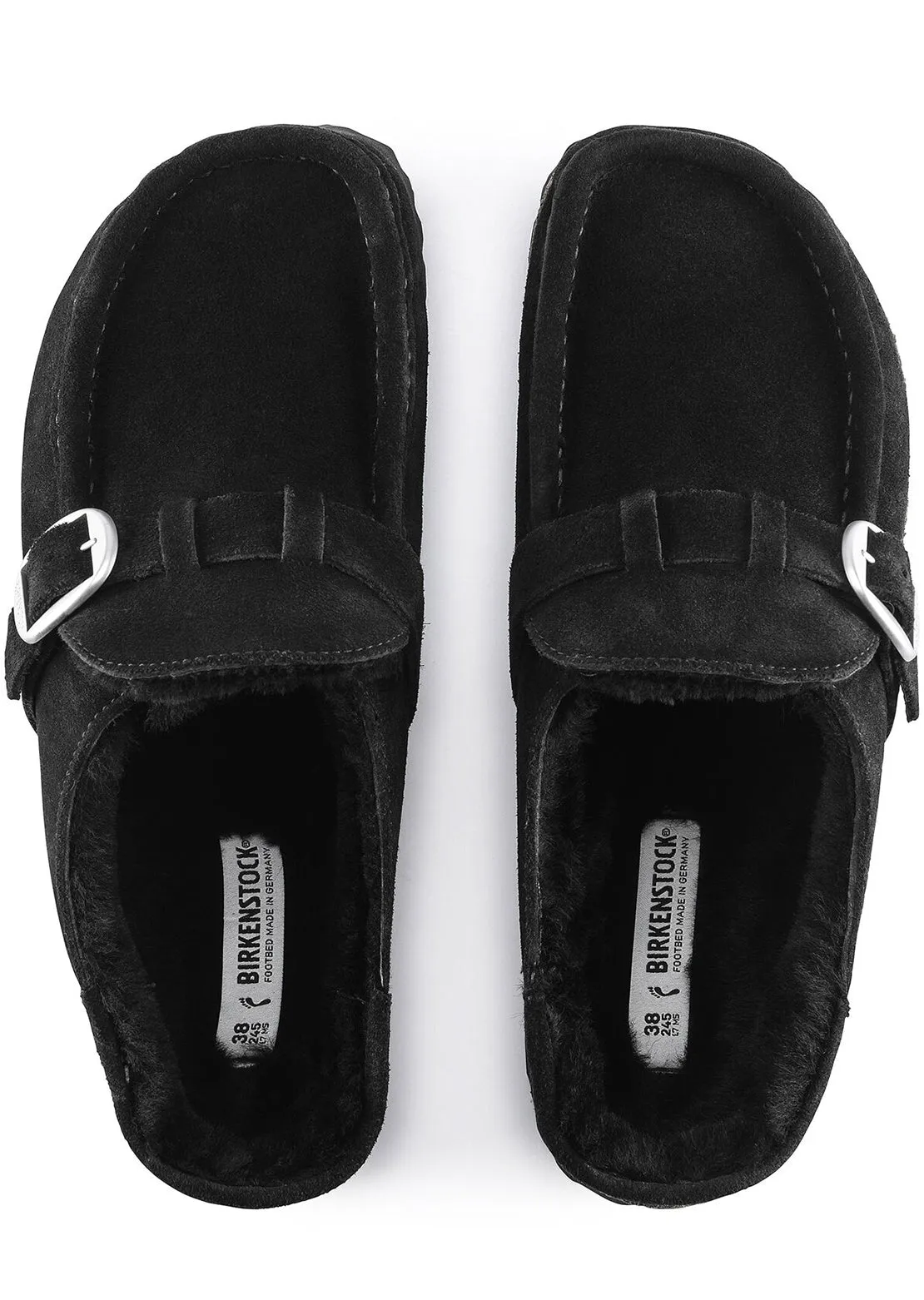 Birkenstock Women's Buckley Shearling Suede Narrow Sandals