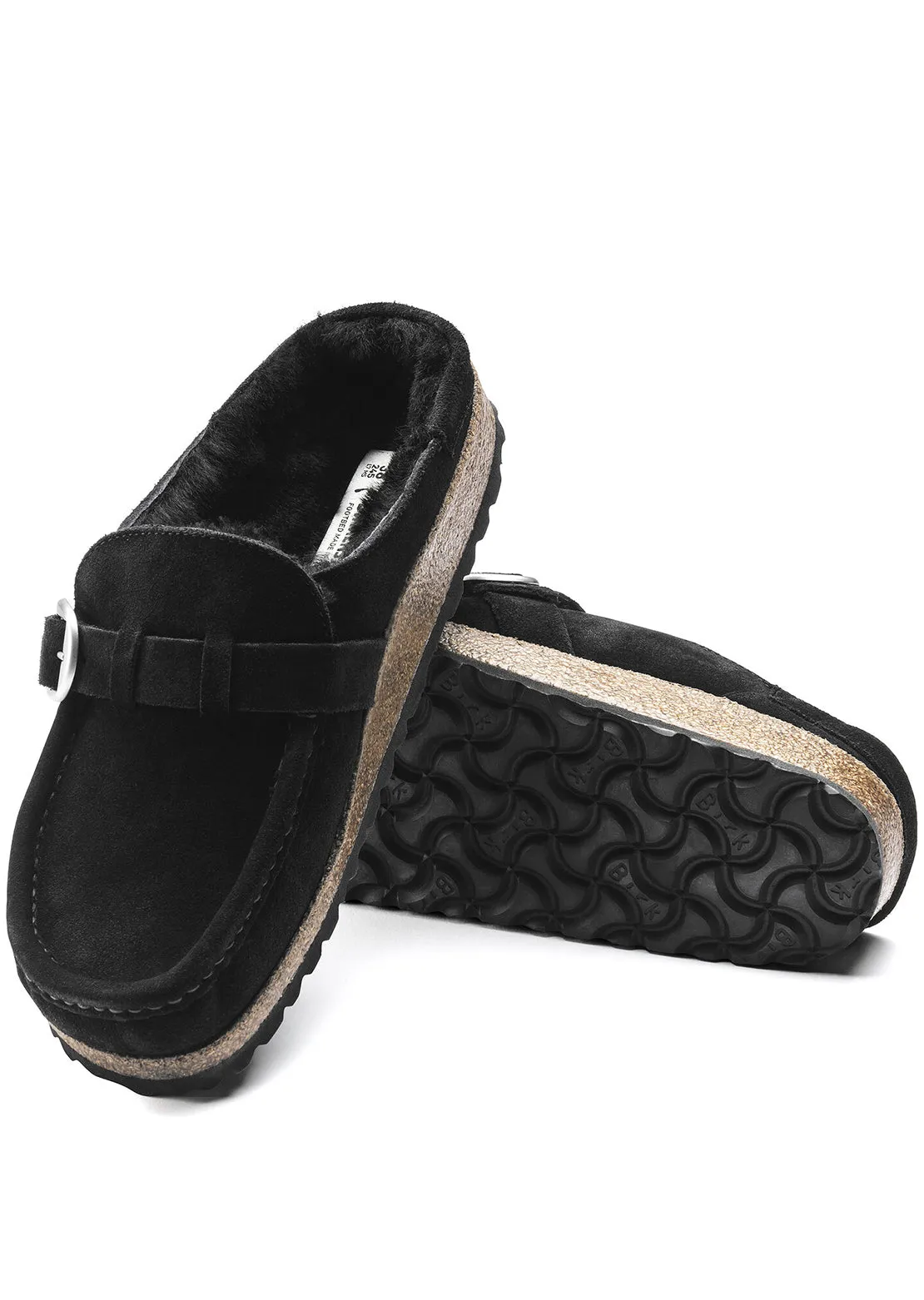 Birkenstock Women's Buckley Shearling Suede Narrow Sandals