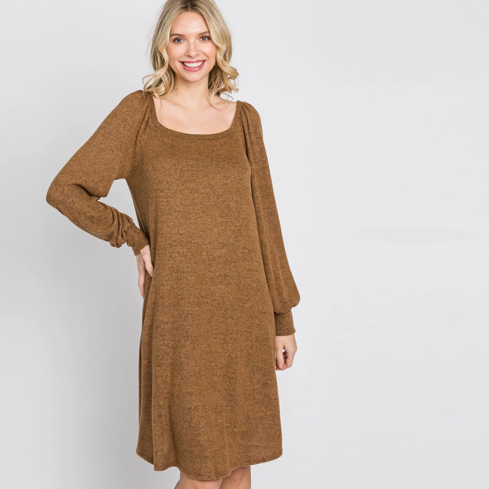Bishop Sleeve Sweater Dress