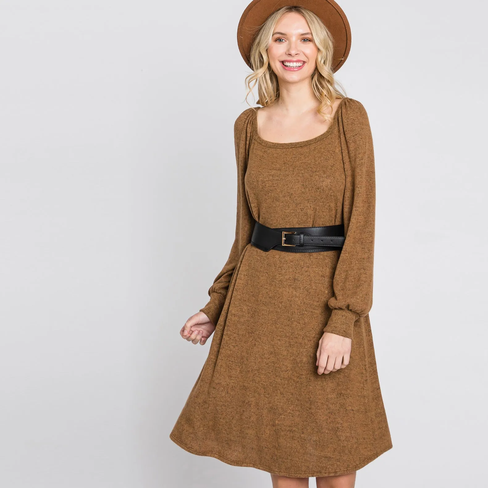Bishop Sleeve Sweater Dress