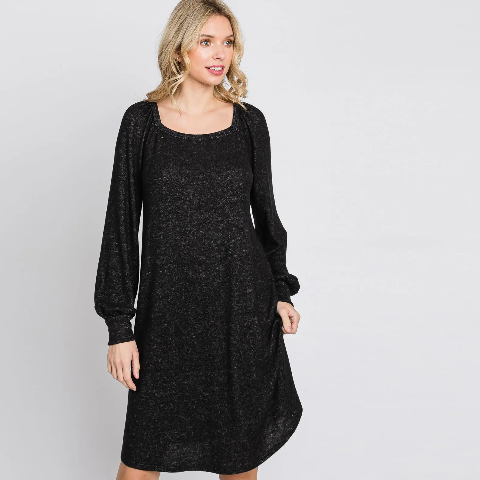 Bishop Sleeve Sweater Dress