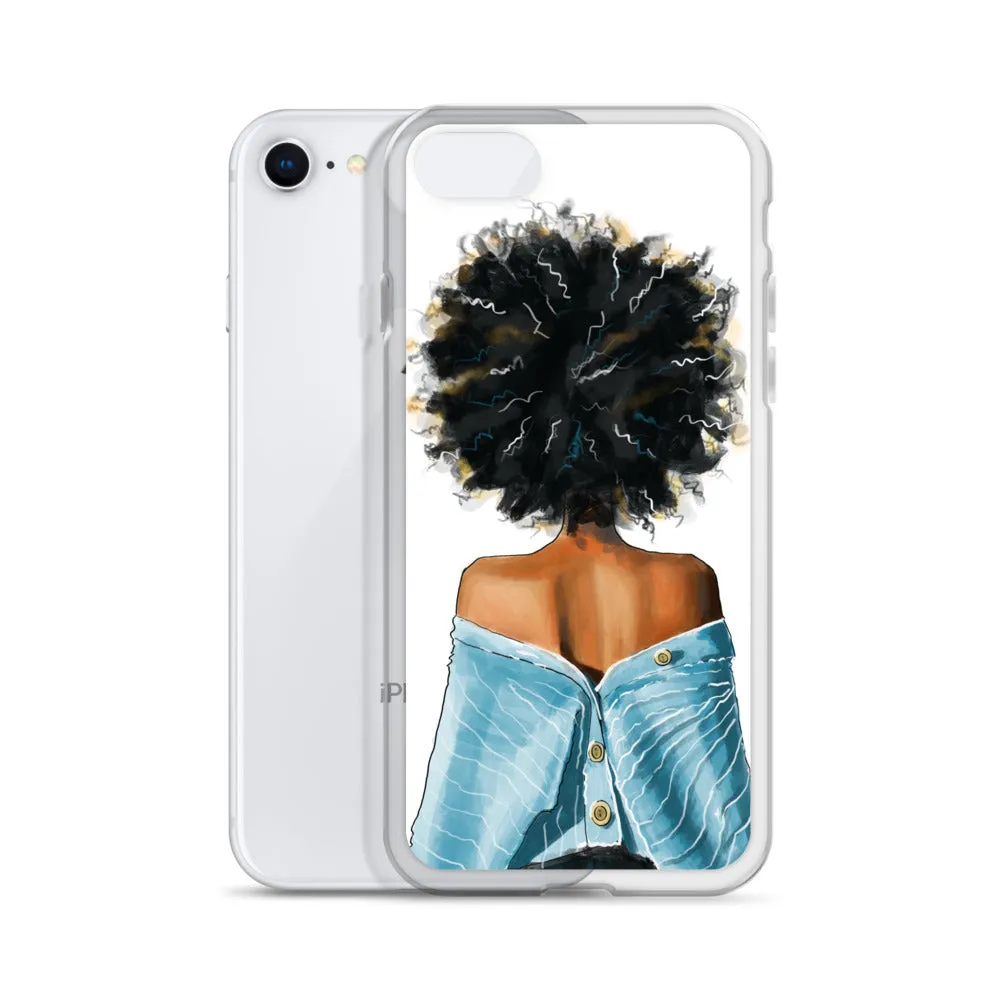 BLUE SWEATER iPhone Case