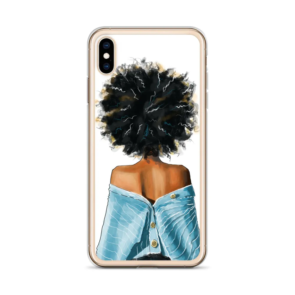 BLUE SWEATER iPhone Case
