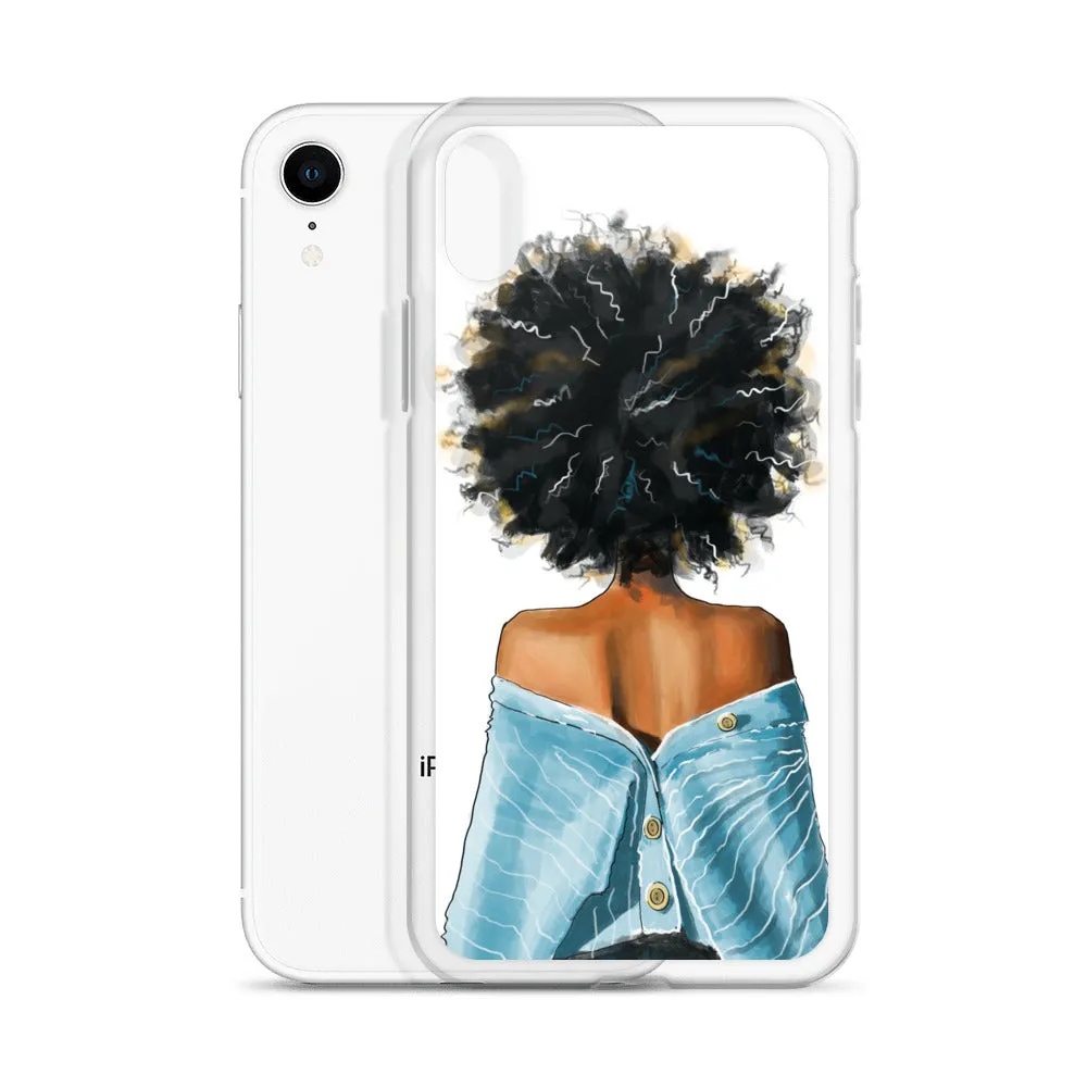 BLUE SWEATER iPhone Case