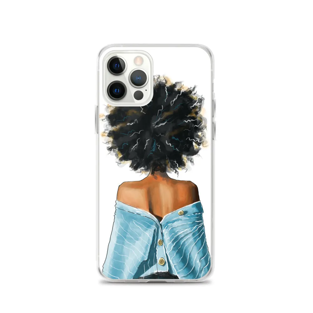 BLUE SWEATER iPhone Case