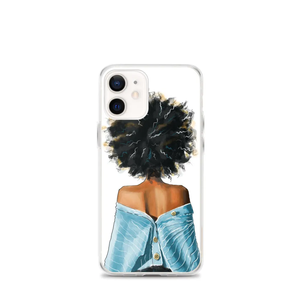 BLUE SWEATER iPhone Case