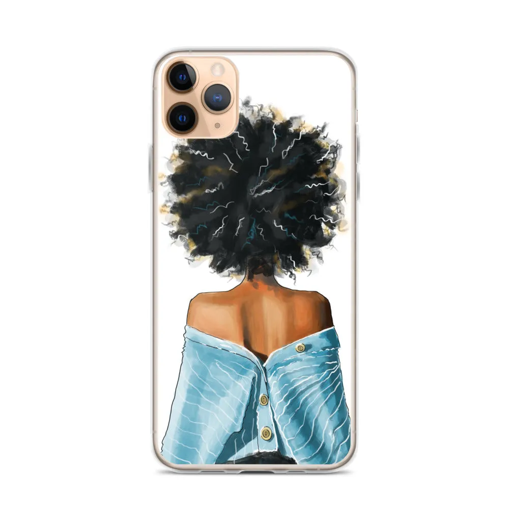 BLUE SWEATER iPhone Case