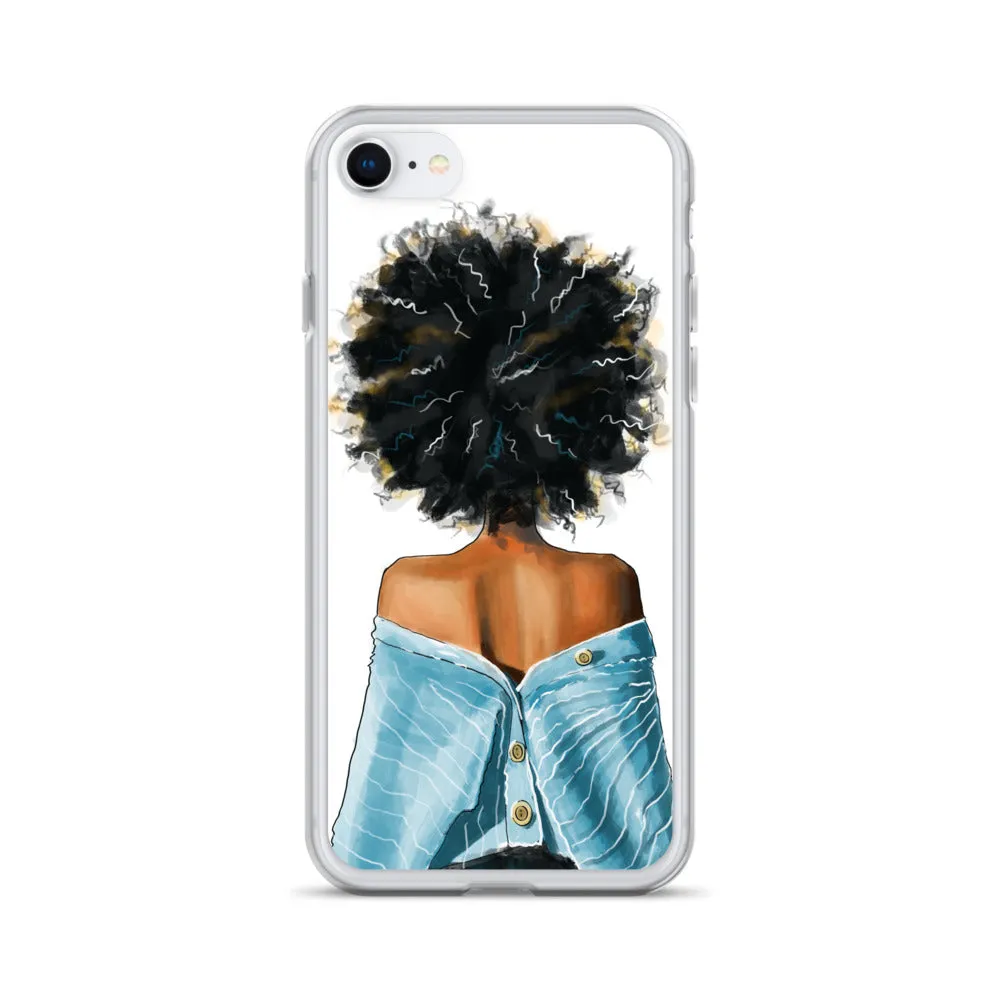 BLUE SWEATER iPhone Case