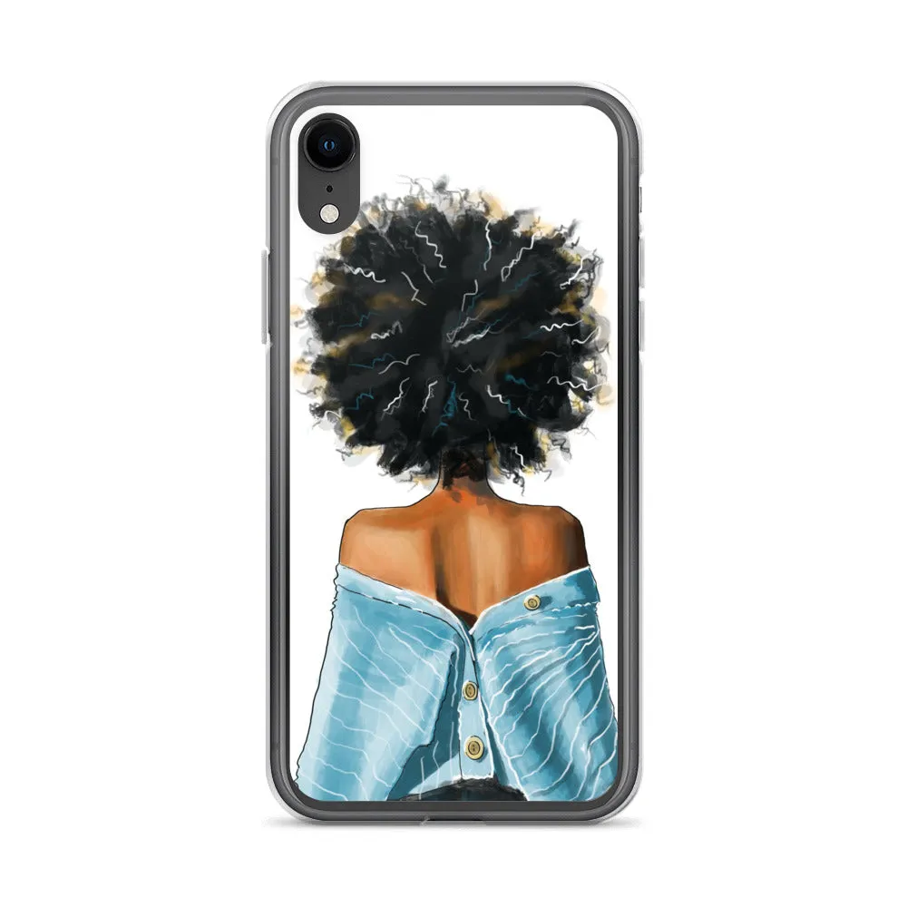 BLUE SWEATER iPhone Case