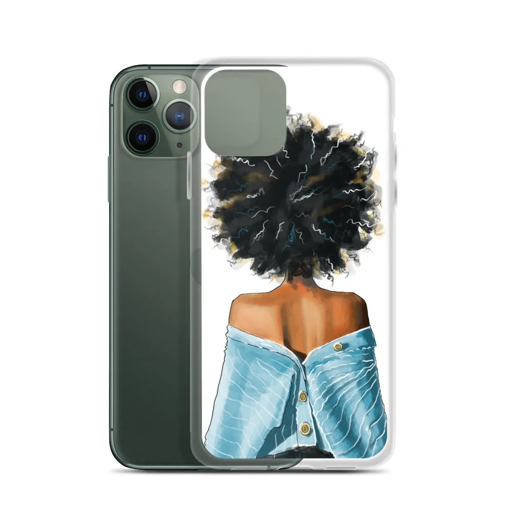 BLUE SWEATER iPhone Case