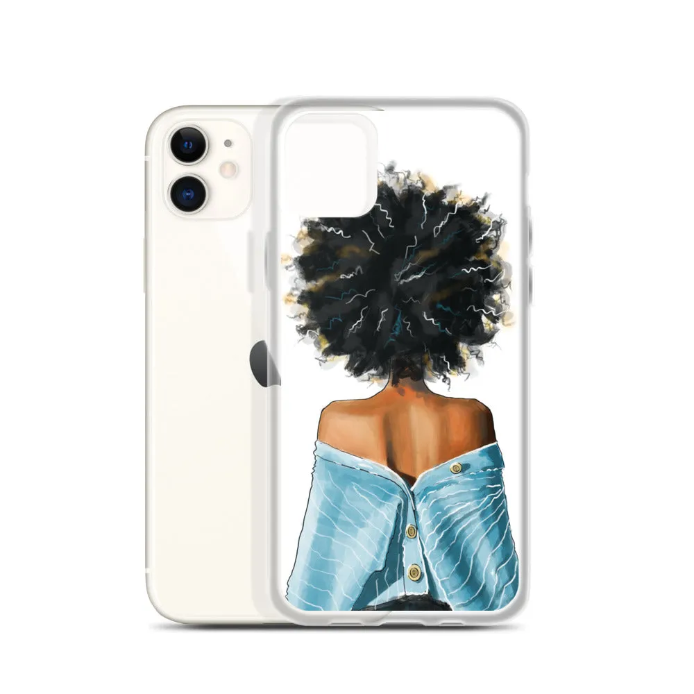 BLUE SWEATER iPhone Case
