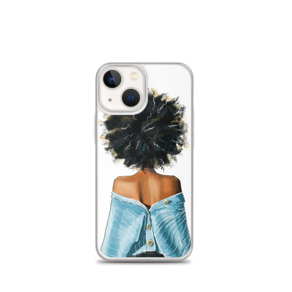 BLUE SWEATER iPhone Case