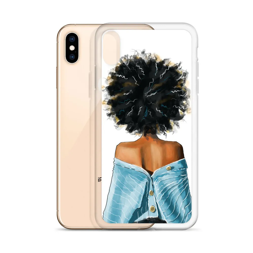 BLUE SWEATER iPhone Case