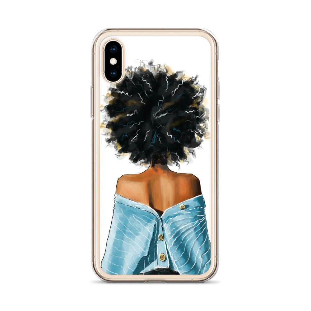 BLUE SWEATER iPhone Case