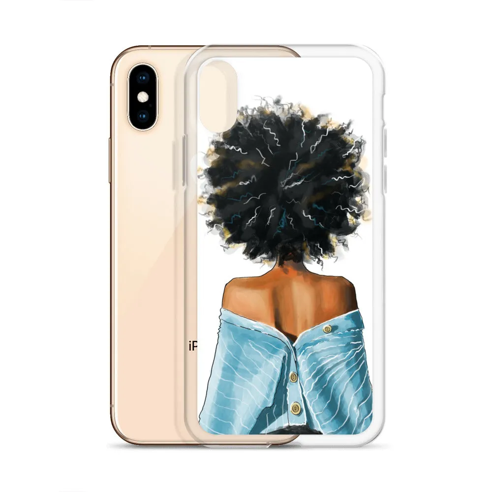 BLUE SWEATER iPhone Case