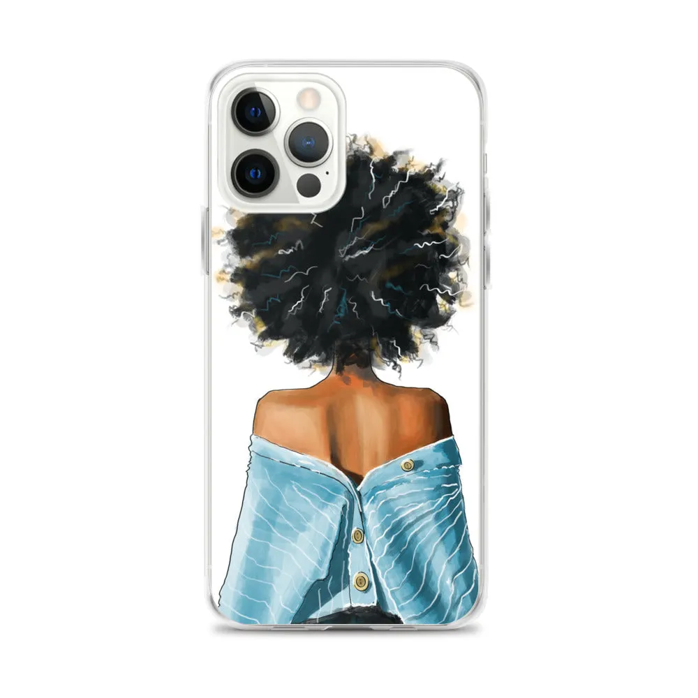 BLUE SWEATER iPhone Case