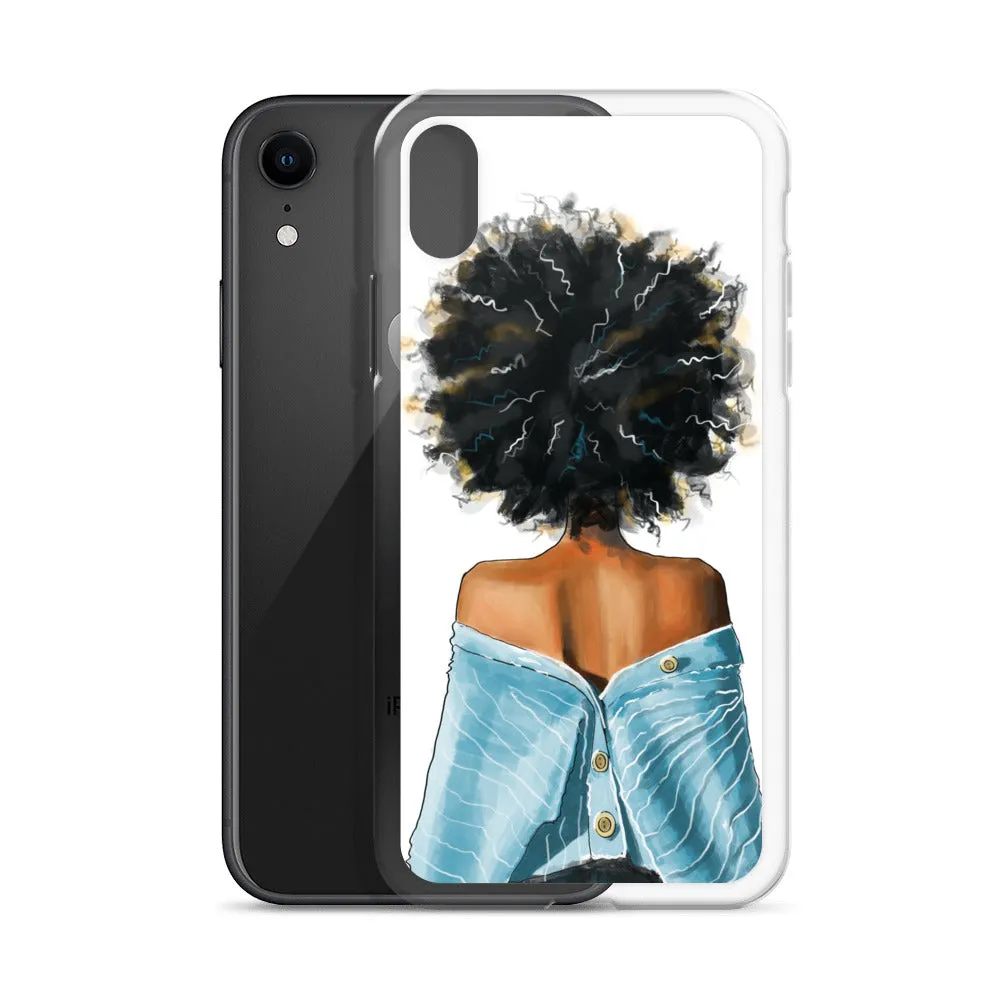 BLUE SWEATER iPhone Case