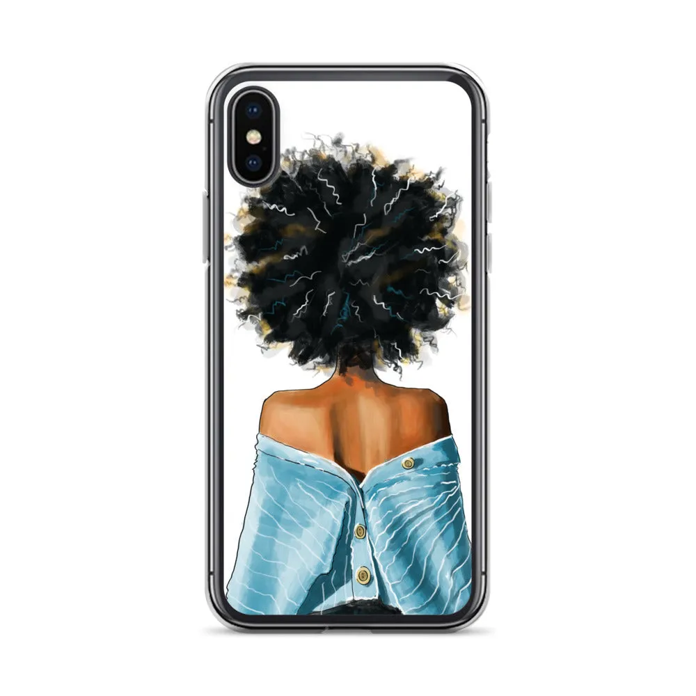 BLUE SWEATER iPhone Case