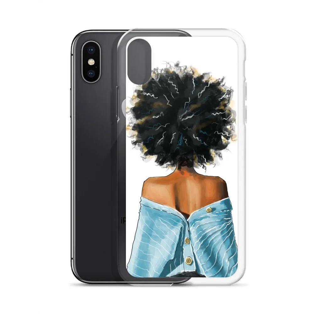 BLUE SWEATER iPhone Case