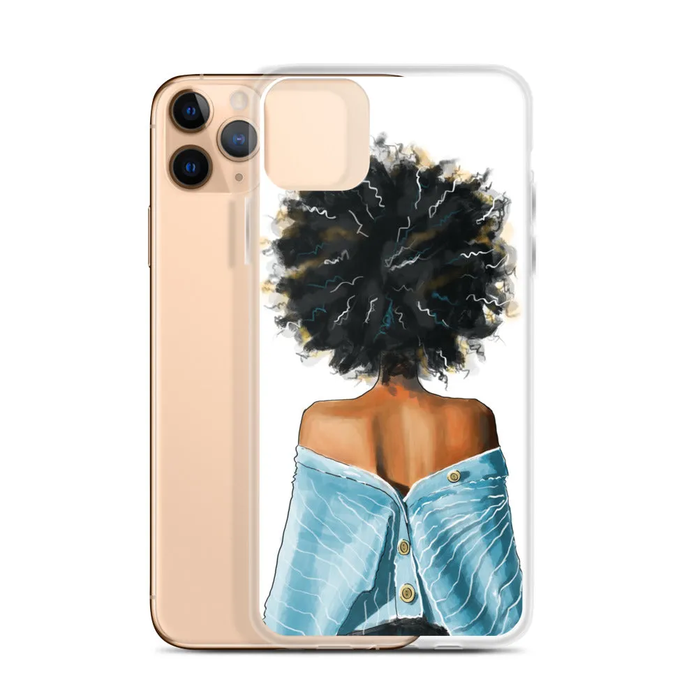 BLUE SWEATER iPhone Case