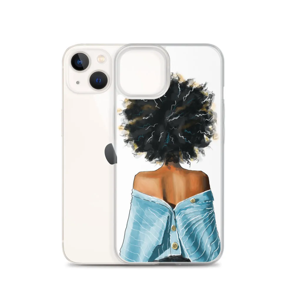 BLUE SWEATER iPhone Case